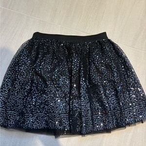 Joe Fresh Sparkling Black Sequin Skirt